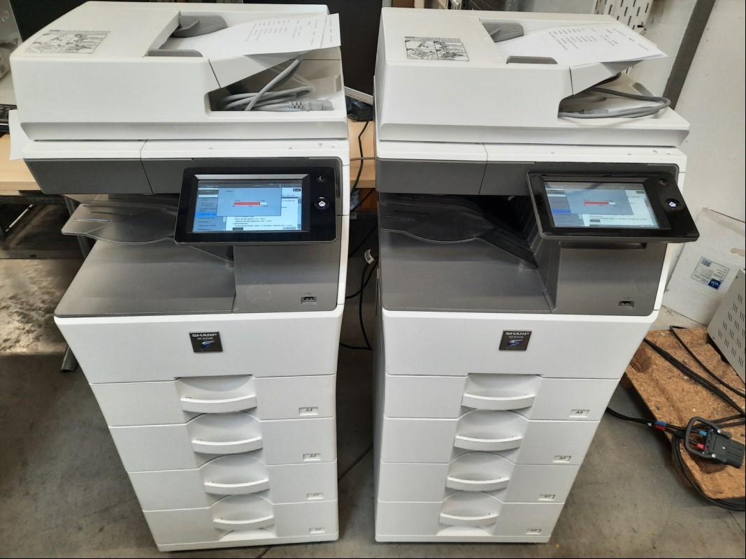 Kopierer Sharp Sharp MX-B456W, SN: 0F01958400 Zähler: 65185,  4 Papierkassetten, optisch guter Zustand, Ausdrucke gut   Syteminterne Datenlöschung durchgeführt, keine weiteren Tests, keine Garantie auf Vollständigkeitund Funktion!!!, KEIN VERSAND ...