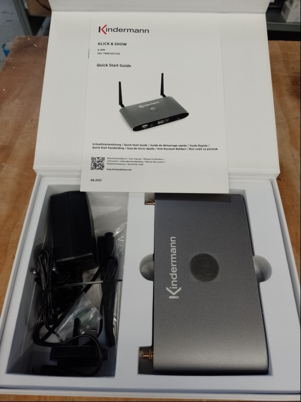 Kindermann Klick + Show K-WM Universal Wireless Presentation, ungeprüft! (ID=V02-43)