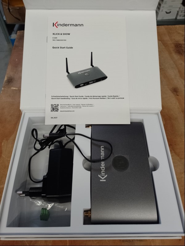 Kindermann Klick + Show K-WM Universal Wireless Presentation, ungeprüft! (ID=V02-43)