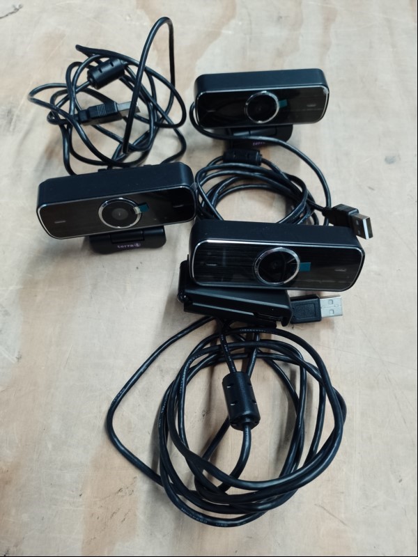 3x Terra HD1080PC Webcam, alle ungeprüft (ID=V01-03)