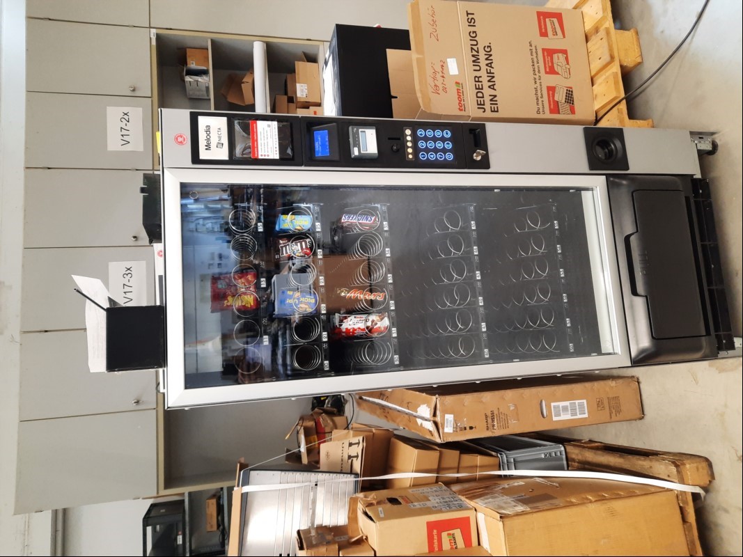 Melodia Classic Snackautomat, Gerät lässt sich einschalten und bedienen- keine weiteren Tests durchgeführt, Gerät lässt sich trotz Schlüssel nicht öffnen, kein verpacken / Versand nur Selbstabholer (ID=V09-00)