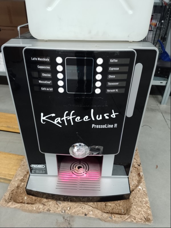 Kaffeemaschine Pressoline 280 (Gerät meldet: Service), 1x Schlüssel, keine weiteren Test durchgeführt! (ID=V09-01)