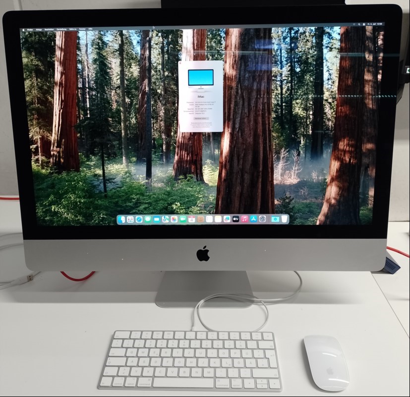 68,6 cm (27'') Apple iMac Retina 5K (2020 - iMac20,2) in OVP mit Intel Core i7-10700K 3,80 GHz (Octa-Core), 64 GB DDR4-RAM, 68,6 cm (27'') Retina 5K Display (5120 x 2880), 512 GB SSD (APPLE SSD AP0512N), 4x USB 3.0, WLAN 802.11a/​b/​g/​n/​ac + Blu...