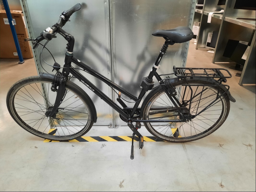 Conrad City Bike, Velo deVille  Farbe: schwarz, Rahmen: Trapez, Rahmengröße: 55, Reifengröße: 28