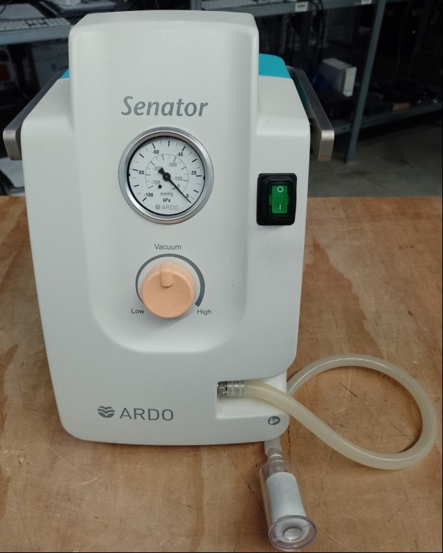 ARDO Senator tragbare Absaugpumpe Pumpe (SNr.: 1920274), Gerät lässt sich einschalten - nur elektrisch nicht auf Funktion geprüft! (ID=V06-63)