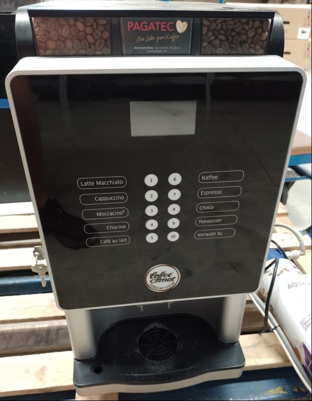 Kaffeeautomat Rheavendors Pressoline 150 Compact (150 E 3 R1 M) inkl. 15 Ltr. Tank, Seriennummer: 20203926562, 2x Schlüssel, Tropfschale mit Abnutzungsspuren, Gerät nur elektrisch nicht auf komplette Funktion geprüft! (ID=V11-11)