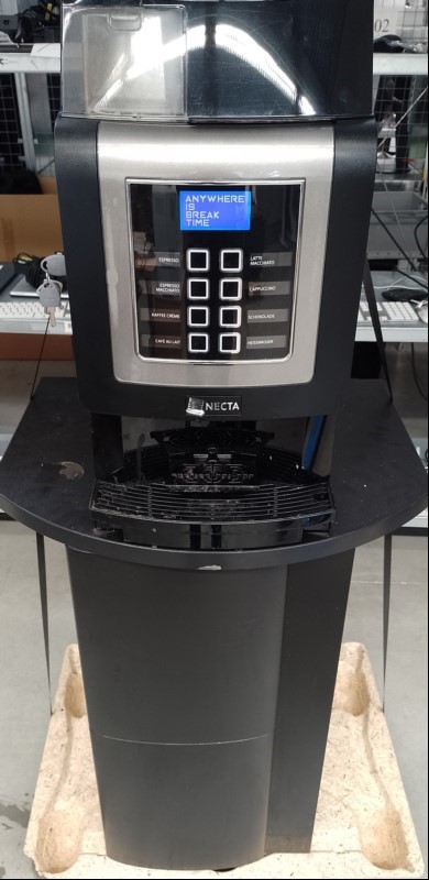 Kaffeevollautomat / Kaffeemaschine N&W Necta Koro Prime ES3R D/Q, 2 Schlüssel, Unterschrank (mit Schlüssel), 8 Direktwahl-Tasten, Grafikdisplay, Auffangschale, intergriertes Mahlwerk, 1x Bohnenbehälter, 2x Behälter für Zucker, Milch- oder Kakaopul...