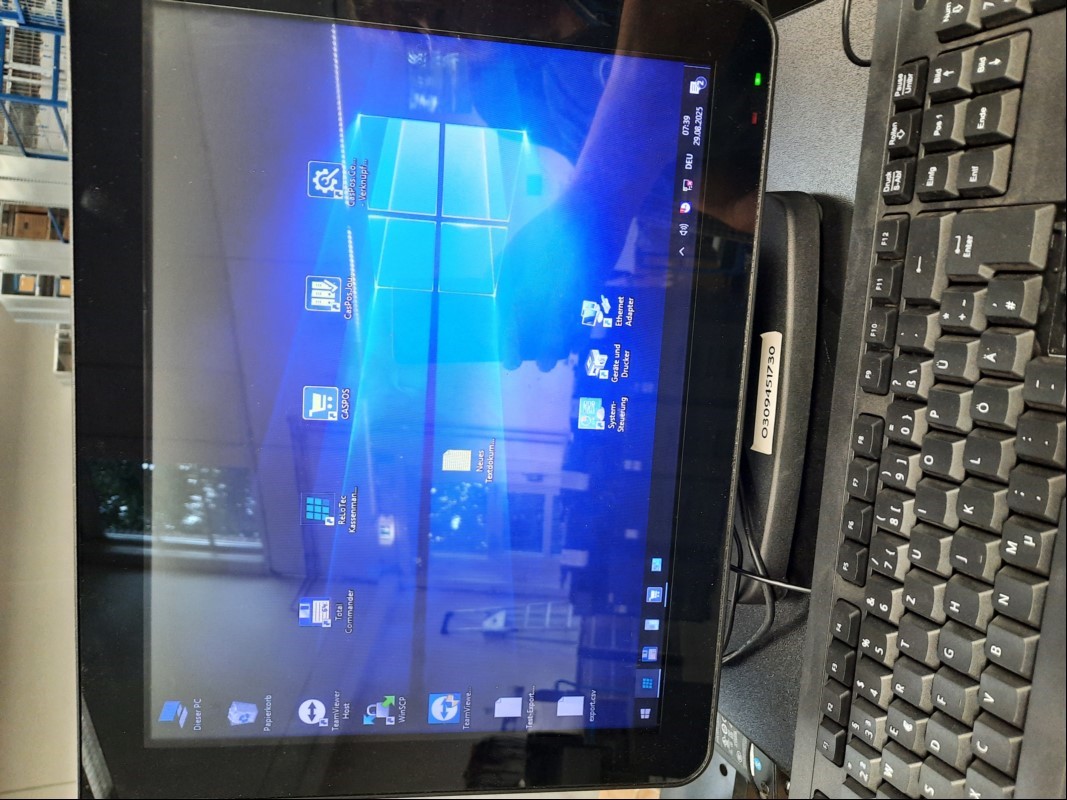 CASPOS Touchkasse smartTOUCH 850,  SN: A80020300675, Kundendisplay Bondrucker ungetestet, Kasse elektrisch geprüft, PC startet, keine weiteren Tests durchgeführt, keine Garantie auf Vollständigkeit und Funktionen, alle Angaben ohne Gewähr (ID=V08-32)