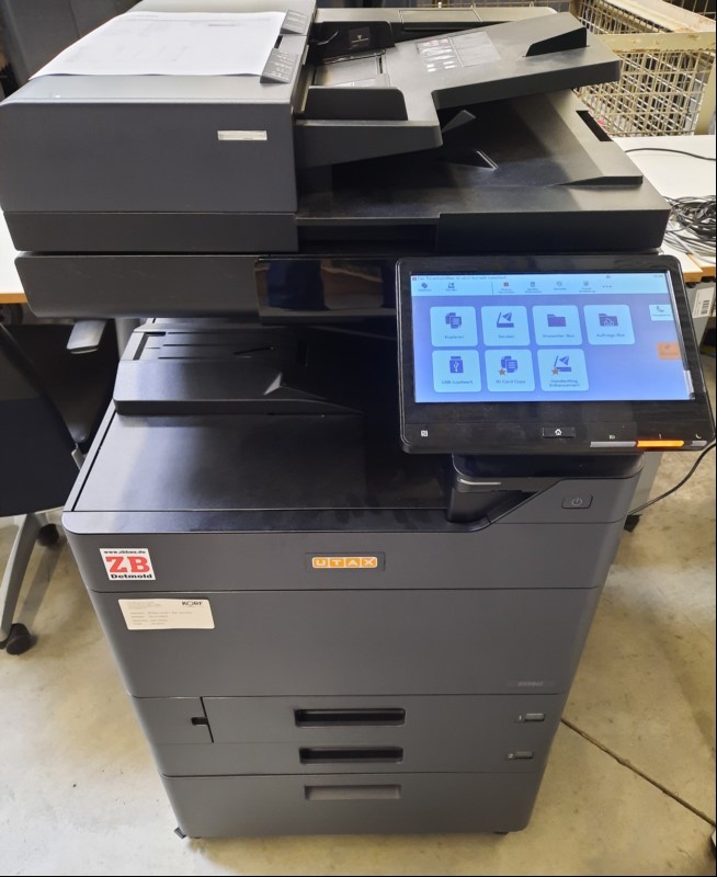 Utax 2508ci, SN: H574140650, Inbetriebnahme 06.2024,
2 Papierfächer, ohne Toner !!!!!!  Zähler: 4766 gesamt, s/w:727, color:4039,   optisch guter Zustand, Ausdrucke mit Ersatztoner durchgeführt, Ausdrucke gut, Wartung und Service empfohlen, keine...