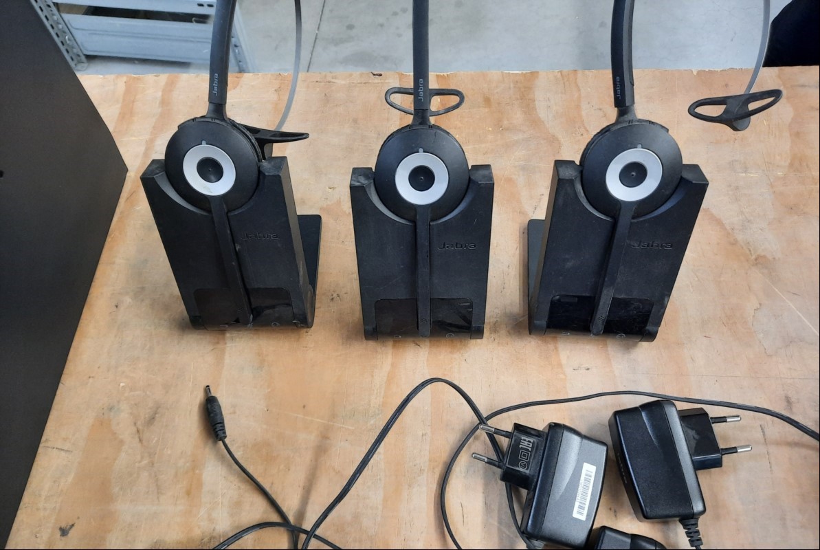 3x Jabra PRO 920 (SKU: 920-25-508-101) Base und Headset, inkl Netzteile, komplett ungeprüft, keine Garantie auf Funbktion und Vollständigkeit (ID=V16-03)