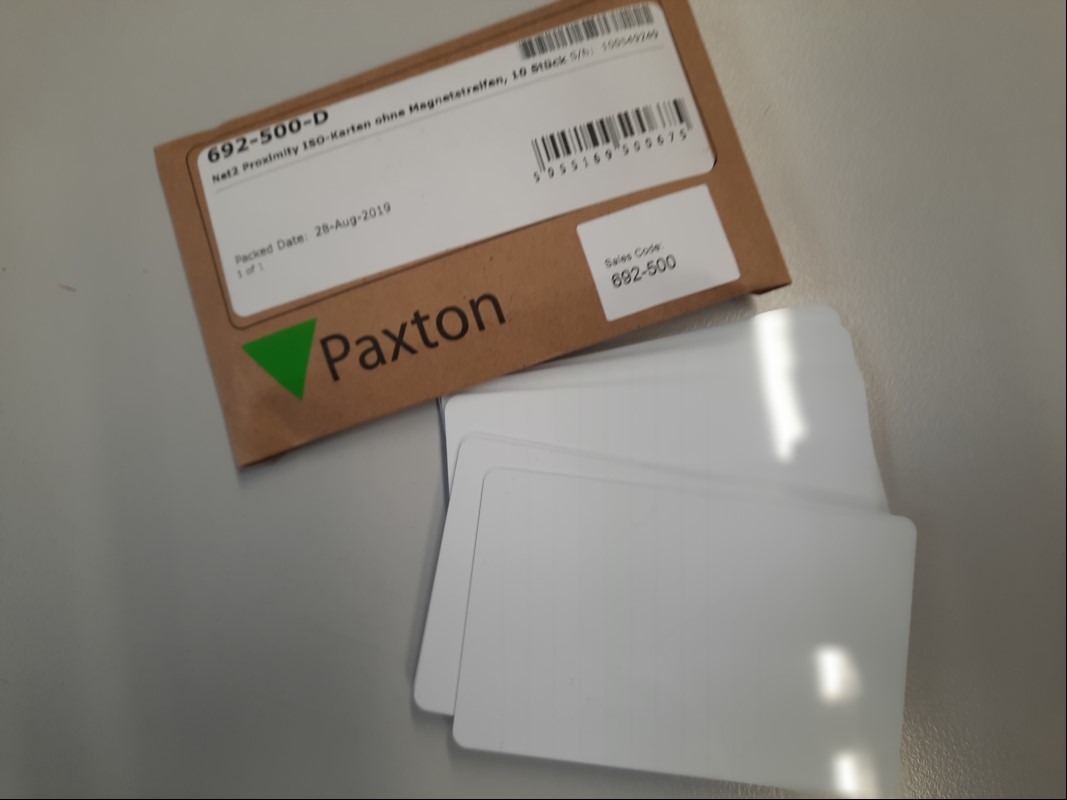 Paxton Net2 Proximity ISO-Karten ohne Magnetstreifen-10stk., ungeprüft keine Garantie auf Funktion und Vollständigkeit (ID=V04-54)