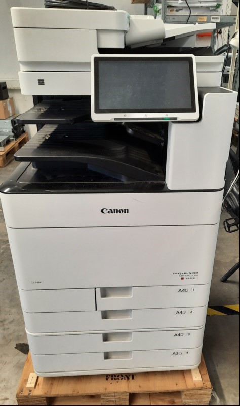 Canon Canon DX C5735i, SN: 3BR01344, 4 Papierkassetten, Gebrauchsspuren, Wartung und Service emphohlen, Zählerstand: 102 gesamt ca. 285433 109:,207610, 124:77823 laut Zählerliste, Ausdrucke gut, keine weiteren Tests durchgeführt, alle Angaben ohne...