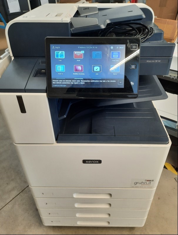 Xerox AltaLink C8130, SN: 3773856361, Inbetriebnahme 10.2024, optisch guter Zustand, 4 Papierkassetten, Zähler gesamt: ca. 23582 laut Statusseite, Ausdrucke gut, Reinigung und Service empfohlen,  keine Garantie auf Funktion und Vollständigkeit, al...
