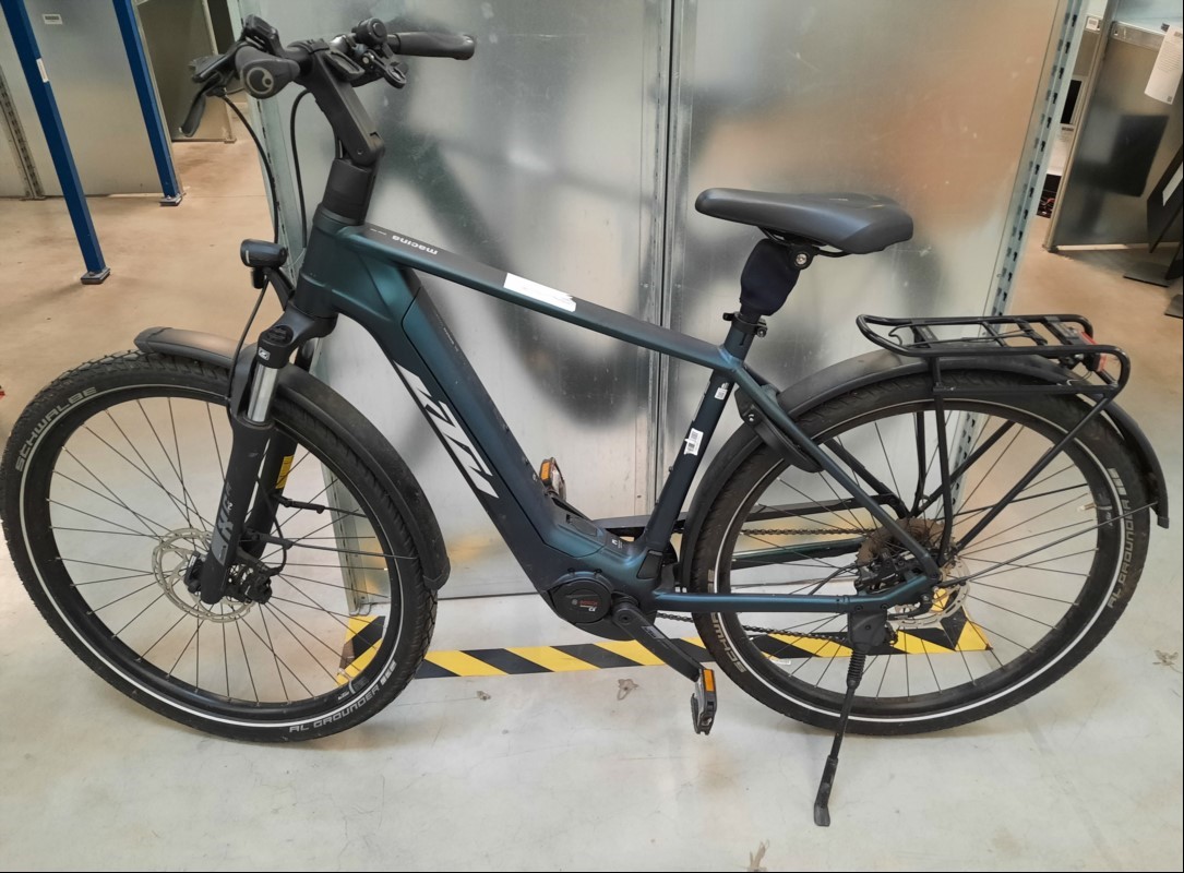 KTM Macina Gran, Farbe: grün, Rahmengröße: 51cm, Bereifung: Schwalbe, Motor: Bosch, Akku: 750, Display: fehlt, Schaltung: Kettenschaltung, Ganganzahl: 10, Bremssystem: Tekto, Sattel: Selle Royal, Licht: vorhanden, Schutzblech: vorhanden, Zubehör: ...