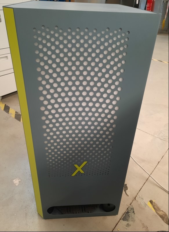  IVOC-X FX1.000 Luftreiniger, SN: 2021-FX-00079, mit Aktivkohlefilter & HEPA14, nur  elektrisch geprüft, alle Angaben ohne Gewähr
technische Daten im Internet nachlesen
https://www.reinigungsberater.de/luftreiniger-ivoc-x-fx-1-000-ak-grau-p-103100...