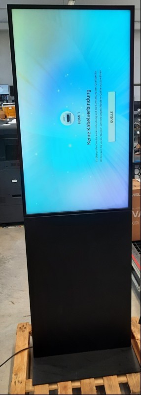 43\'\'(108 cm) TFT-Display Digital Signage Display Samsung QM43R-A (Auflösung 3840 x 2160 4K UHD), TCO Unbekannt, 2x USB 2.0 Anschluss, weitere Anschlüsse: 2x HDMI, DisplayPort, HDMI Audio In, IR In, Audio Out, RS232C In/Out, Baujahr/Inbetriebnahme:...