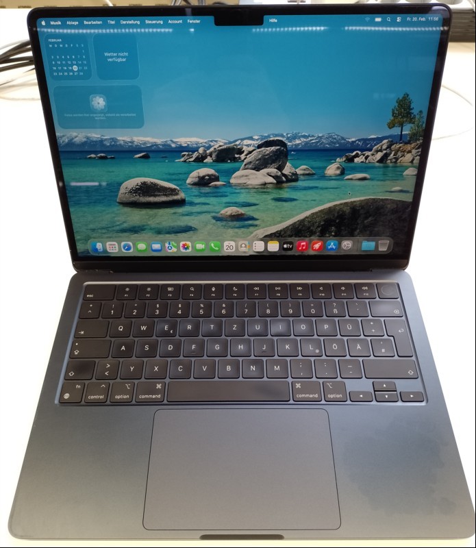 Apple MacBook Air M2 (2022 - Mac14,2 - Z1610009ED/A) Mitternacht mit Apple M2 8-Core CPU, 24 GB LPDDR5 RAM, 34,46 cm (13,6") Liquid Retina Display (Auflösung 2560 x 1664), 1 TB APPLE SSD AP1024Z, 2x Thunderbolt3/USB4 Anschluss (USB-C), 1x MagSafe,...