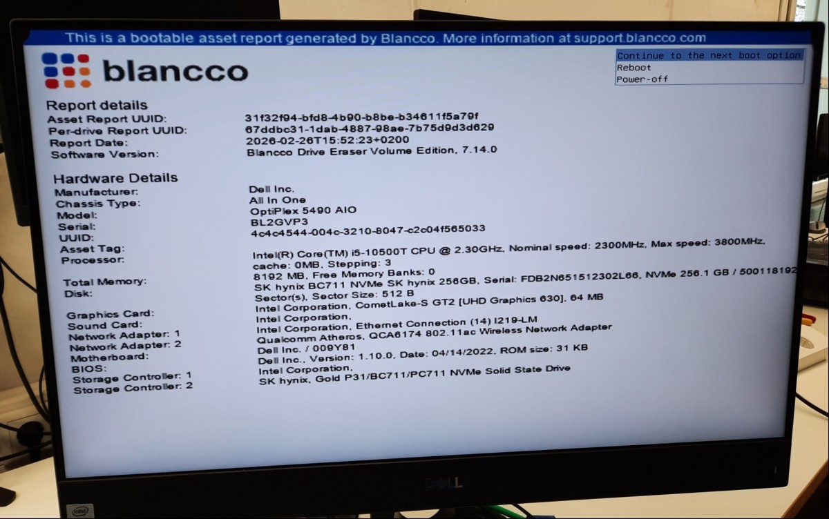Dell OptiPlex 5490 AIO mit Intel Hexa-Core Core i5-10500T 2.30GHz (6-Kern, HT), 8 GB RAM, 60,5cm (23.8\'\') TFT-Display (Auflösung 1920 x 1080), 256 GB (SSD) BC711 NVMe SK hynix, ohne optisches Laufwerk, 2x USB 2.0 Anschluss, 3x USB 3.0 Anschluss, 1...