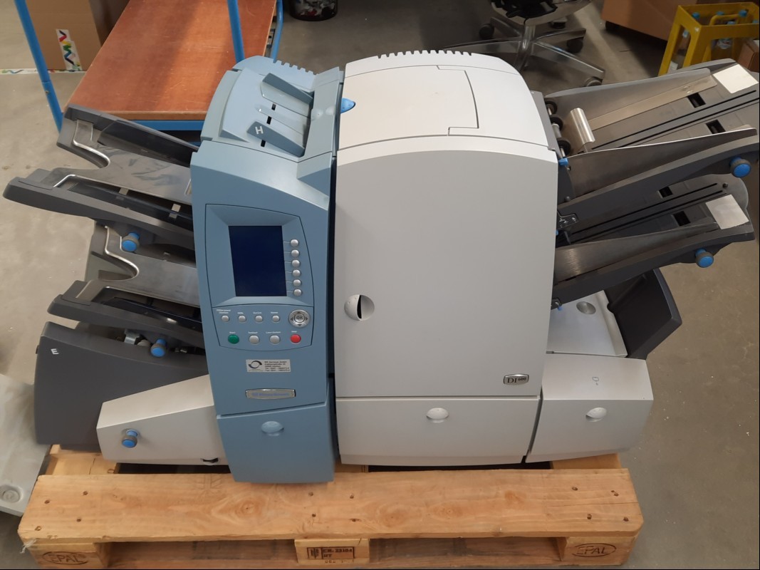 Pitney Bowes RDI622 Kuvertiersystem, siehe Bilder, Inbetriebnahme: 2020, Gerät nur elektrisch geprüft (lässt sich Einschalten, keine weiteren Tests durchgeführt), keine Garantie auf Funktion und Vollständigkeit, kein Verpacken/Versand-nur Selbstab...