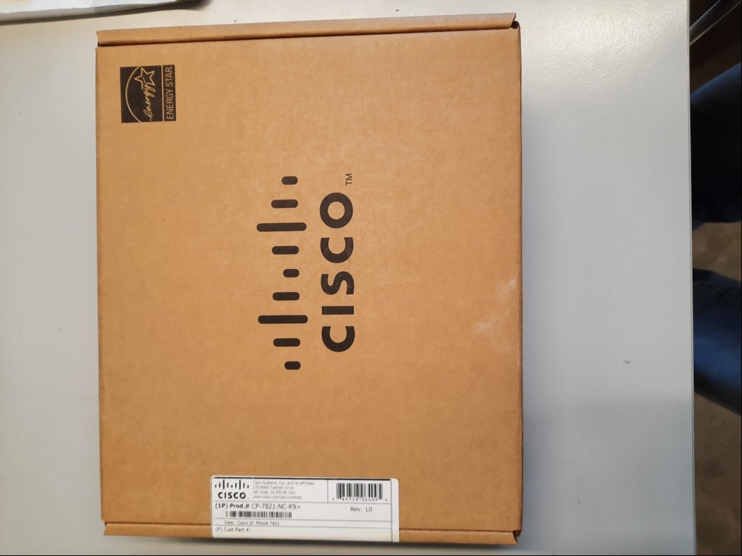 CISCO UC Phone Model 7821 (PID VID: Cisco CP-7821-NC-K9 V08) IP Telefone, in OVP, ungeöffnet-versiegelt augenscheinlich NEU, komplett ungeprüft, keine Garantie auf Funktion und Vollständigkeit (ID=V15-93)