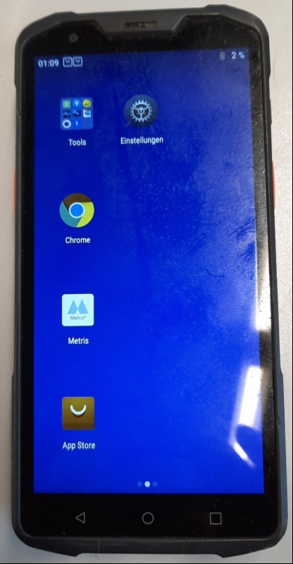 Sunmi L2s Handheld ohne Ladekabel/Ladestation, nur elektrisch geprüft (Gerät lässt sich einschalten und bedienen, keine weiteren Tests durchgeführt), keine Garantie auf Funktion und Vollständigkeit (ID=V02-04)