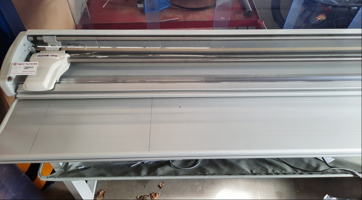  ROWE 198 Schneidemaschine, Inbetriebnahme 05.2023, vollständig ungeprüft, ohne Sicht- und Funktionsprüfung, keine Garantie auf Vollständigkeit und Funktion!!!, KEIN VERSAND – NUR SELBSTABHOLUNG!! NO DELIVERY – ONLY SELF PICK UP!! (ID=A06-00)