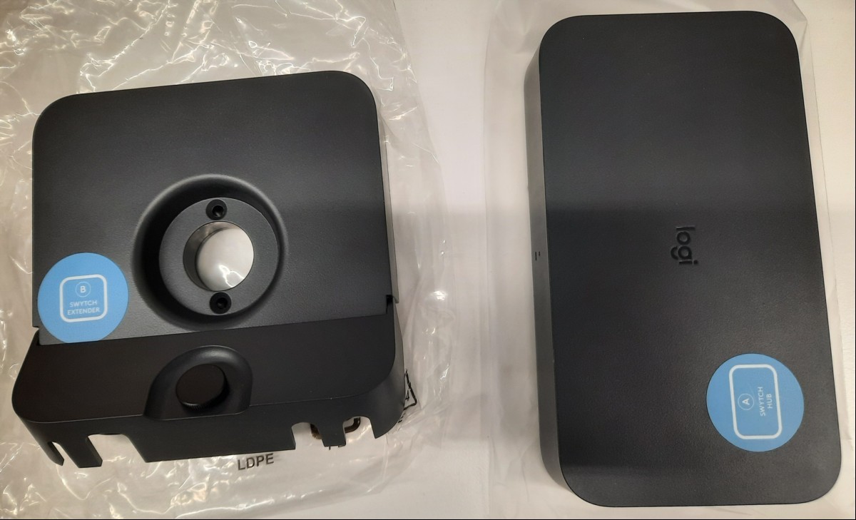 Logitech Swytch , in OVP, optisch sehr guter Zustand, Lieferumfang siehe Bilder, ungeprüft keine Garantie auf Funktion und Vollständigkeit (ID=V02-14)