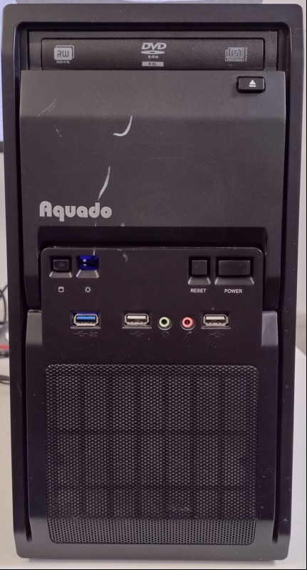 Aquado Silent PC Competence i5-SSD v0819 Minitower-PC mit Intel Hexa-Core i5-9400 2.90GHz (6-Kern), 16 GB (2x 8GB Kingston) RAM, 240 GB (SATA SSD) KINGSTON SA400S37240G, DVD-RW/CD-RW, 6x USB 2.0 Anschluss (davon 2x an der Front), 3x USB 3.0 Anschl...