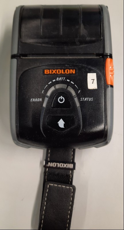 Bixolon Mobile Printer Model: SPP-R200IIIplus, starke Gebrauchsspuren / Kratzer / Verschmutzung, siehe Bilder, Gerät komplett ungeprüft, keine Garantie auf Funktion und Vollständigkeit (ID=V14-83)