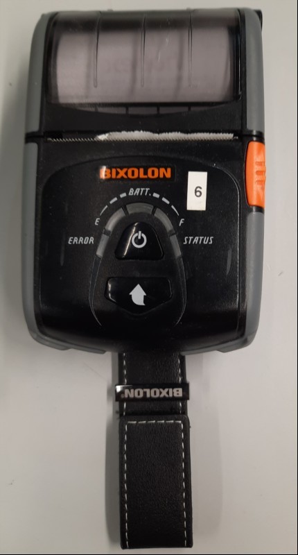 Bixolon Mobile Printer Model: SPP-R200IIIplus, starke Gebrauchsspuren / Kratzer / Verschmutzung, siehe Bilder, Gerät komplett ungeprüft, keine Garantie auf Funktion und Vollständigkeit (ID=V14-83)