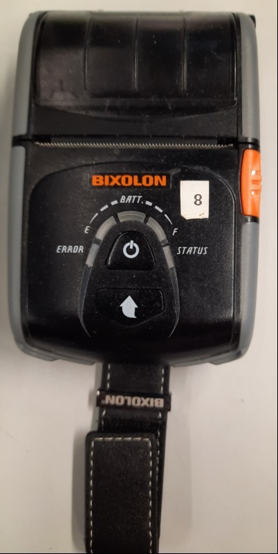 Bixolon Mobile Printer Model: SPP-R200IIIplus, starke Gebrauchsspuren / Kratzer / Verschmutzung, siehe Bilder, Gerät komplett ungeprüft, keine Garantie auf Funktion und Vollständigkeit (ID=V14-83)