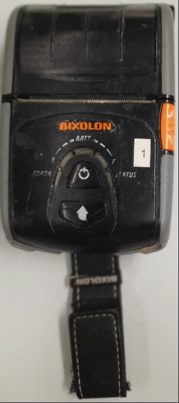 Bixolon Mobile Printer Model: SPP-R200IIIplus, starke Gebrauchsspuren / Kratzer / Verschmutzung, siehe Bilder, Gerät komplett ungeprüft, keine Garantie auf Funktion und Vollständigkeit (ID=V14-83)