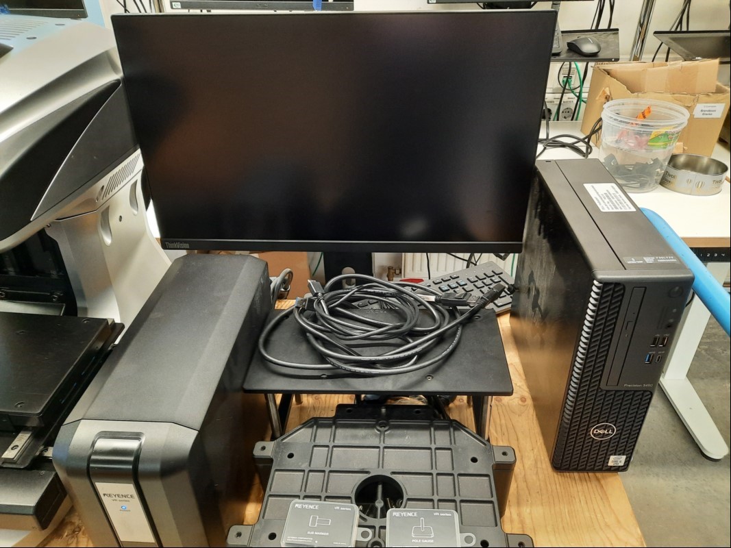 Keyence One Shot VR Series System mit VR-6200, VR-6000, Dell Precision 3450 (Intel Hexa-Core i5-10600, 32GB RAM, 1TB SSD, SSD ist Blancco gelöscht) und Lenovo Think Vision E2430 Monitor, laut Anschaffungsrechnung bestehend aus 3D XYZ-motorisiert, ...