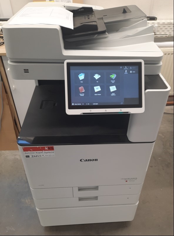 Canon IR ADV DX C3725i, SN: 22E03227, 2 Papierfächer,DADF-BA1, Unterschrank, Faxkarte, Seitenanzahl: 102: 16994, 109: 8463, 124: 8531 laut Zählerbericht, Gehäuse verschmutzt mit Abschürfungen, Reinigung und Wartung empfohlen, Ausdrucke gut, keine ...