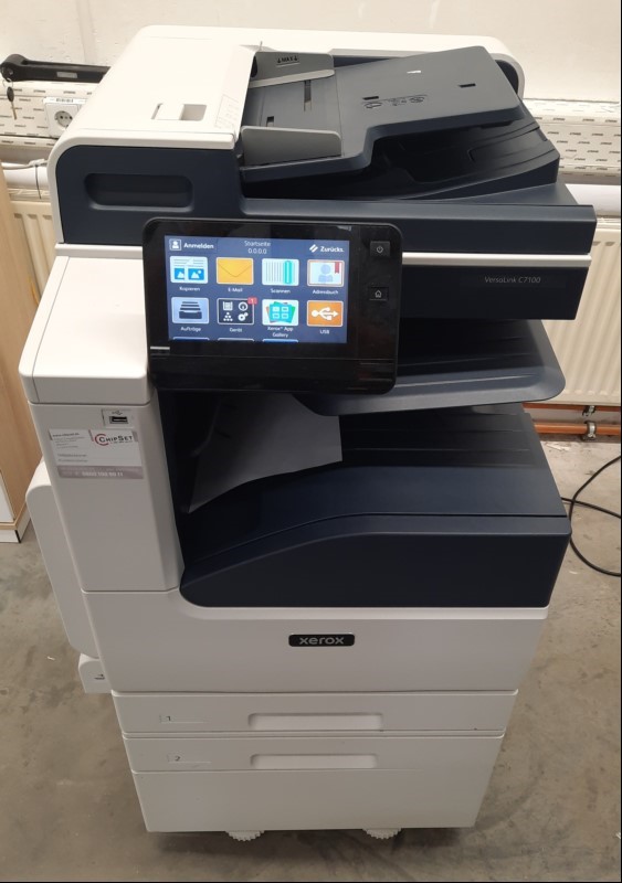 Xerox VersaLink C7125V_T, SN: 3742575321, 2 Papierkassetten, Zähler gesamt: ca. 34936 laut Statusseite, Ausdrucke ok, Reinigung und Service empfohlen, keine Garantie auf Funktion und Vollständigkeit, alle Angaben ohne Gewähr, - NUR SELBSTABHOLUNG,...