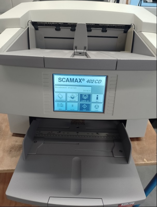 Dokumentenscanner InoTec M06 / SCAMAX, nur elektrisch nicht auf Funktion geprüft! Seriennummer: 3543J21 (ID=V10-42)