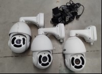 Teile aus Videoüberwachung: 3x Starlight 2MP IR 30X Kamera (siehe Bilder), alles ungeprüft! (ID=V05-62)
