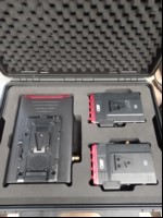 CVW BeamLink Duo Plus ist eine Videofunkstrecke mit zwei Sendern und einem Empfänger im Transportkoffer und diversem Zubehör (siehe Bilder), Inbetriebnahme: 02.2024, guter optischer Zustand! (ID=V02-62)