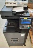 Kyocera TASKalfa 308ci, SN:RM10101948, Inbetriebnahme 03.2020, Probedruck OK, Gedruckte Seiten: 40322 gesamt laut Statusseite Tonerstand unter 10%, 1 X Toner cyan orig. dabei, optisch gebrauchter Zustand mit Gebrauchsspuren, Gerät steht auf  Unter...