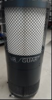 Luftreiniger/Raumluftfilter Apodis AirGuard 1000, auf Rollen, Farbe: grau, Baujahr: 2022, Art.-Nr.: AP00008390, Durchmesser: 51 cm / Höhe: 121,5 cm, Seriennummer: 4502876054/G19, Gerät lässt sich einschalten (Luftstrom merkbar in 2 Stufen regelbar...