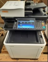 Utax P-C3562i MFP, SN:RC32Y05255, Inbetriebnahme 04/2023, Zähler laut Statusseite ca.1849 gesamt, Ausdrucke gut, Tonerstand über 50%, 1 Papierkassette, keine weiteren Tests durchgeführt, Gehäuse verschmutzt, Reinigung empfolen, keine Garantie auf ...