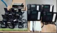 Teile aus Telefonanlage bestehend aus: 1x Unify OpenScape Business X3R (1P S30777-U774-X911-6), 4x Unify CP400T Telefone, 9x Unify OpenScape S5 Mobilteile mit Ladeschale + Netzteil und 1x Unify BasisStation BS5, Telefonanlage nur elektrisch geprüf...