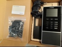 TimeMoto TM-616 Zeiterfassungsterminal in OVPmit5x TimeMoto RFID Badge Karten und 23x Schlüsselanhänger RFID Chips, Inbetriebnahme:2024, siehe Bild, komplett ungeprüft - keine Garantie auf Funktion und Vollständigkeit (ID=V10-94)