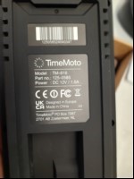 TimeMoto TM-616 Zeiterfassungsterminal in OVPmit5x TimeMoto RFID Badge Karten und 23x Schlüsselanhänger RFID Chips, Inbetriebnahme:2024, siehe Bild, komplett ungeprüft - keine Garantie auf Funktion und Vollständigkeit (ID=V10-94)