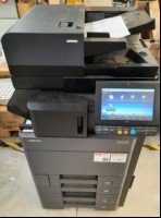 Kyocera Taskalfa 3252ci SN: W2S7214011, Inbetriebnahme 08.2018, 4 Papierkassetten, Zähler total:226543 laut Statusseite, Ausdrucke gut, Gehäuse mit Abschürfungen und Verunreinigungen, Datenlöschung durchgeführt, Reinigung und Service empfohlen, al...