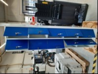 Spint (Metall) mit 10x Fächern (Teil von BM10239 C+P Offene Garderobe mit Fächern), Farbe: Spint-Grau, Fächer-Blau, 2x Schlüssel Pro Fach(ausser ein Fach hat nur einen Schlüssel), Maße Schrank : H:195cm, B: 46cm, T: 48cm, Maße Fach: H: 33,5cm, B: ...