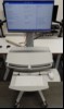 All-In-One-PC Terra 2405HA 12.Gen (60.5 cm (23.8") Full HD Display, Intel Core i5-12500 Prozessor, 8 GB RAM, Intel UHD Graphics 770, ohne Datenträger!) am medizinischen Gerätewagen UltraLine (medimobil Pflege- und Visitewagen), Ablageboden 600 x 4...